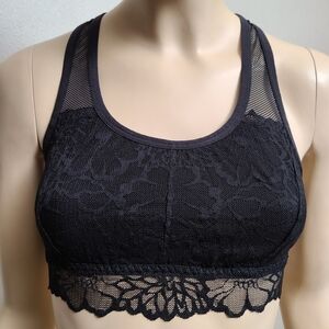 Black Lace Sports Bra